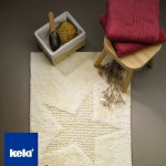 KELA Kúpeľňová predložka LINDANO 100% bavlna vanilka 120x70cm