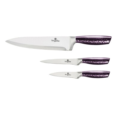 BERLINGERHAUS Sada nožov nerez 3 ks Purple Eclipse Collection