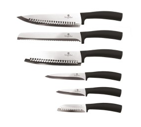 BERLINGERHAUS Sada nožov nerez 6 ks Black Silver Collection