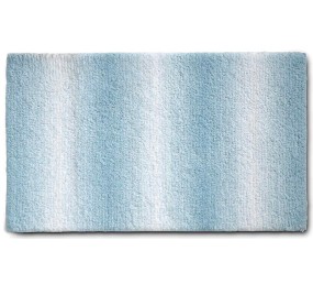 KELA Kúpeľňová predložka Ombre 100x60 cm polyester ľadovo modrá