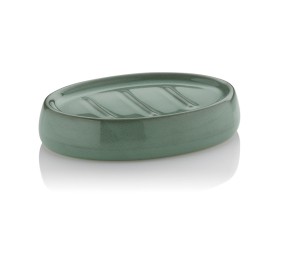 KELA Miska na mydlo Liana keramika zelená