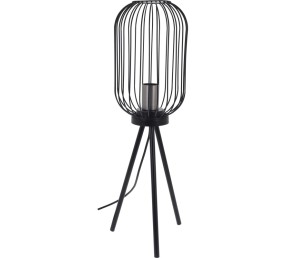 Lampa kovová strieborná 60 x 17,5 cm