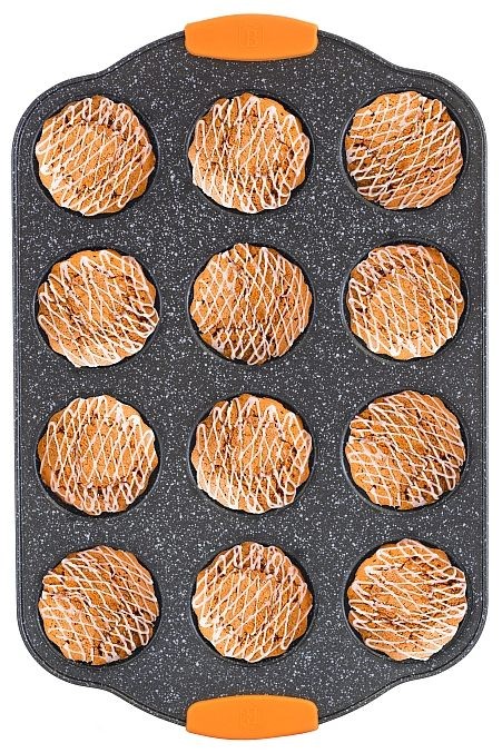BERLINGERHAUS Forma na muffiny 12 ks silikónové rukoväte 41 x 27 x 3 cm Granit Diamond Line