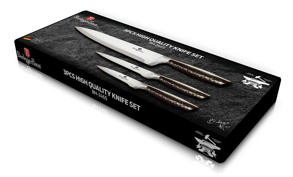 BERLINGERHAUS Sada nožov nerez 3 ks Carbon PRO Line BlackSmith