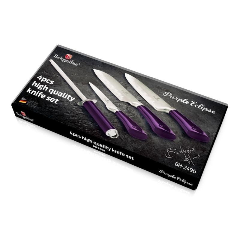 Sada nožov nerez 4 ks Purple Eclipse Collection