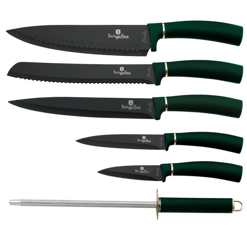 Súprava nožov v stojane 7 ks Emerald Collection