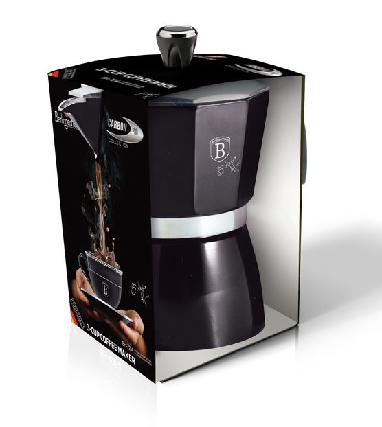 BERLINGERHAUS Kanvica na espresso 3 šálky Royal Black Collection