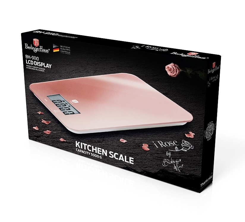 BERLINGERHAUS Váha kuchynská digitálne 5 kg I-Rose Edition