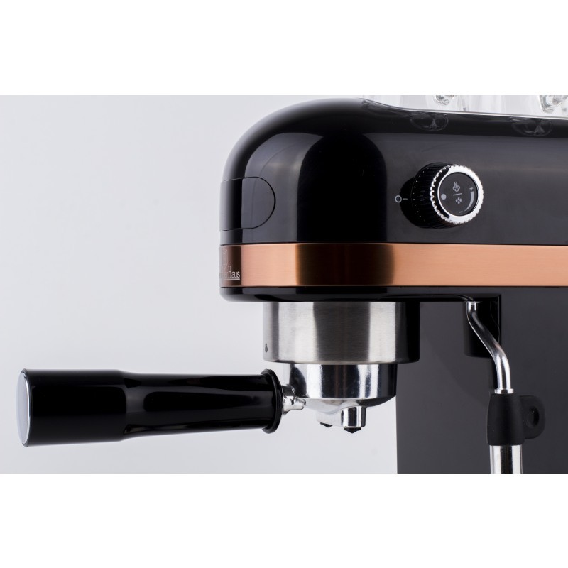 Pákový kávovar na espresso s LED displejom Black Rose Collection