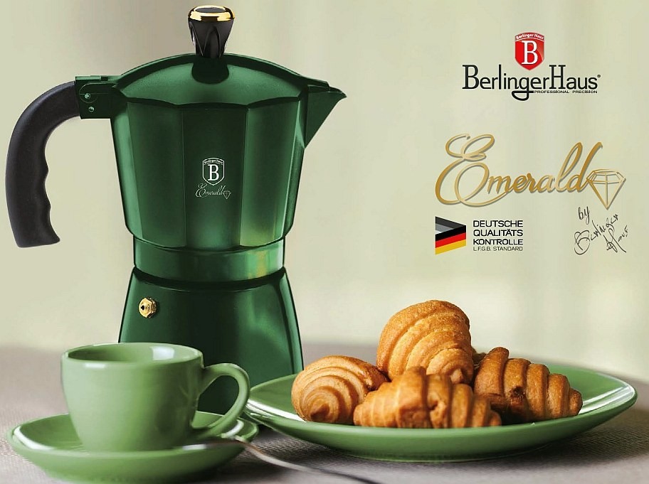 BERLINGERHAUS Kanvica na espresso 6 šálok Emerald Collection