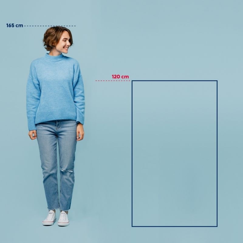 Kúpeľňová predložka Maja 100% polyester mrazovo modrá 120,0x70,0x1,5cm