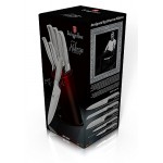 BERLINGERHAUS Sada nožov v stojane nerez Black Burgundy Metallic Line 6 ks Kikoza Collection