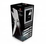 BERLINGERHAUS Sada nožov v stojane 6 ks Black Silver Metallic Line Kikoza Collection