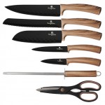 BERLINGERHAUS Sada nožov v stojane s nepriľnavým povrchom Forest Line Ebony Maple 8 ks