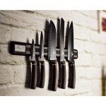 BERLINGERHAUS Sada nožov s magnetickým držiakom 6 ks Royal Black Collection