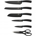 BERLINGERHAUS Sada nožov v stojane + kuchynské náčinie a lopárik sada 12 ks Aquamarine Metallic Line