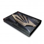 BERLINGERHAUS Sada nožov s nepriľnavým povrchom + lopárik 6 ks Black Silver Collection