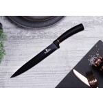 BERLINGERHAUS Sada nožov s nepriľnavým povrchom + lopárik 6 ks Black Rose Collection