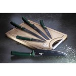 BERLINGERHAUS Sada nožov s nepriľnavým povrchom + lopárik 6 ks Emerald Collection
