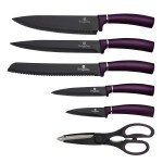 BERLINGERHAUS Sada nožov v stojane 7 ks Purple Eclipse Collection