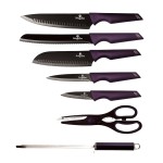 BERLINGERHAUS Sada nožov v stojane 8 ks Purple Eclipse Collection