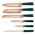 BERLINGERHAUS Sada nožov v drevenom bloku 7 ks Emerald Collection
