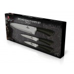 BERLINGERHAUS Sada nožov nerez 3 ks Shiny Black Collection