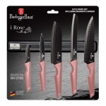 BERLINGERHAUS Sada nožov s magnetickým držiakom 6 ks I-Rose Edition