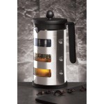 BERLINGERHAUS Kanvica na čaj a kávu french press 1 l Black Silver Collection