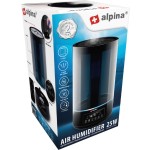 ALPINA Zvlhčovač vzduchu s LED displejom 4,3 L čierna