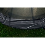 Trampolína G21 SpaceJump, 366 cm, čierna, s ochrannou sieťou + schodíky zadarmo
