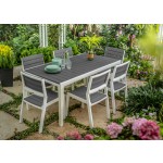 Záhradný stôl Keter Harmony biely / svetlo šedý