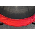 Trampolína G21 SpaceJump, 366 cm, červená, s ochrannou sieťou + schodíky zadarmo