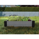 Vyvýšený záhon Keter Vista Modular Garden Bed sivý