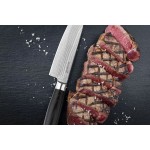 Súprava nožov G21 Gourmet Damascus v bambusovom bloku 3 ks + brúsny kameň