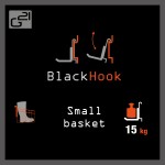 Závesný systém G21 BlackHook small basket 30 x 22 x 23 cm