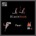 Závesný systém G21 BlackHook pear 12 x 10,5 x 21,5 cm