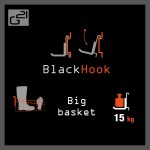 Závesný systém G21 BlackHook big basket 63 x 14 x 35 cm