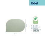 Prestieranie EDEL PU koža dymovo zelený, 45,0x30,0x0,17cm