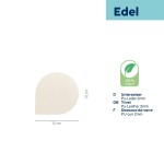 Podtácek EDEL PU koža sada 4ks svetlo biela 10,0x10,0x0,17cm