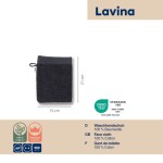 Žinka LAVINIA 100% bavlna čierna 15,0x21,0cm