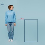 KELA Kúpeľňová predložka Megan 100% bavlna dymovo modrá 100,0x60,0x1,6cm