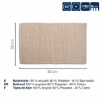 KELA Kúpeľňová predložka Miu zmes bavlna/polyester kameň šedá 80,0x50,0x1,0cm