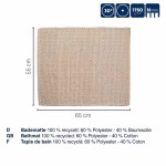 KELA Kúpeľňová predložka Miu zmes bavlna/polyester zakalená ružová 65,0x55,0x1,0cm