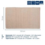 KELA Kúpeľňová predložka Miu zmes bavlna/polyester zakalená ružová 120,0x70,0x1,0cm