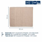 KELA Kúpeľňová predložka Miu zmes bavlna/polyester granitovo šedá 65,0x55,0x1,0cm