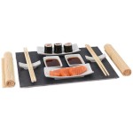 EXCELLENT Sushi set porcelán/bridlica/bambus sada 11ks