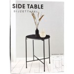 Odkladací stolík mramorový čierny 35x46 cm