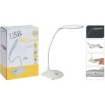 Stolná lampa USB LED biela