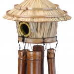 PROGARDEN Záhradná dekorácia zvonkohra / vtáčia búdka bambus